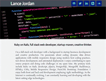 Tablet Screenshot of lancejordan.com